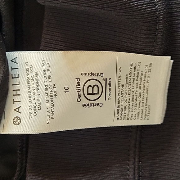 Athleta Nolita slim tapered crop 5 pocket pants womens size 10 - Picture 12 of 13